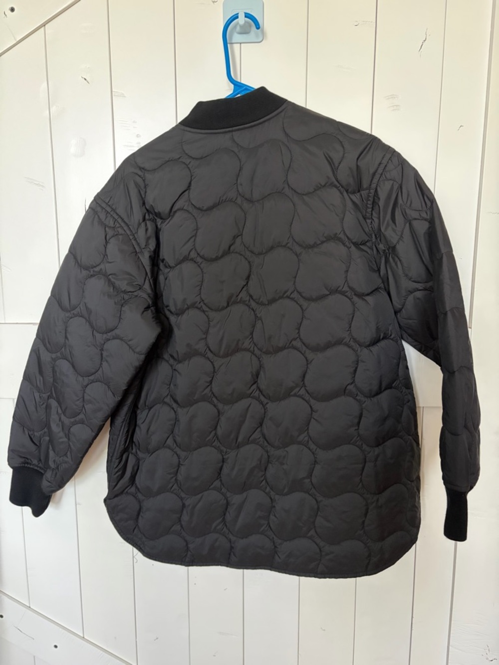 Madewell Black Quilted Snap-Front Puffer Jacket - Picture 5 of 5